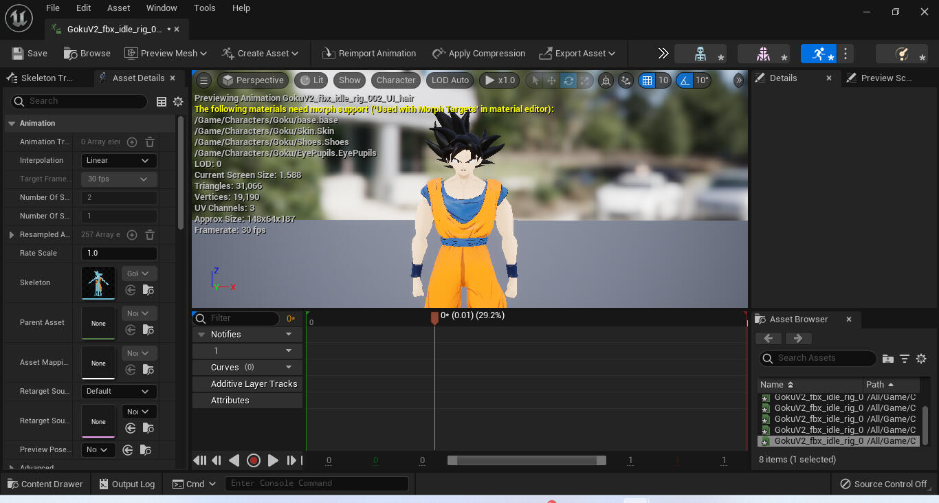 Goku UI Realtime - Unreal engine 5