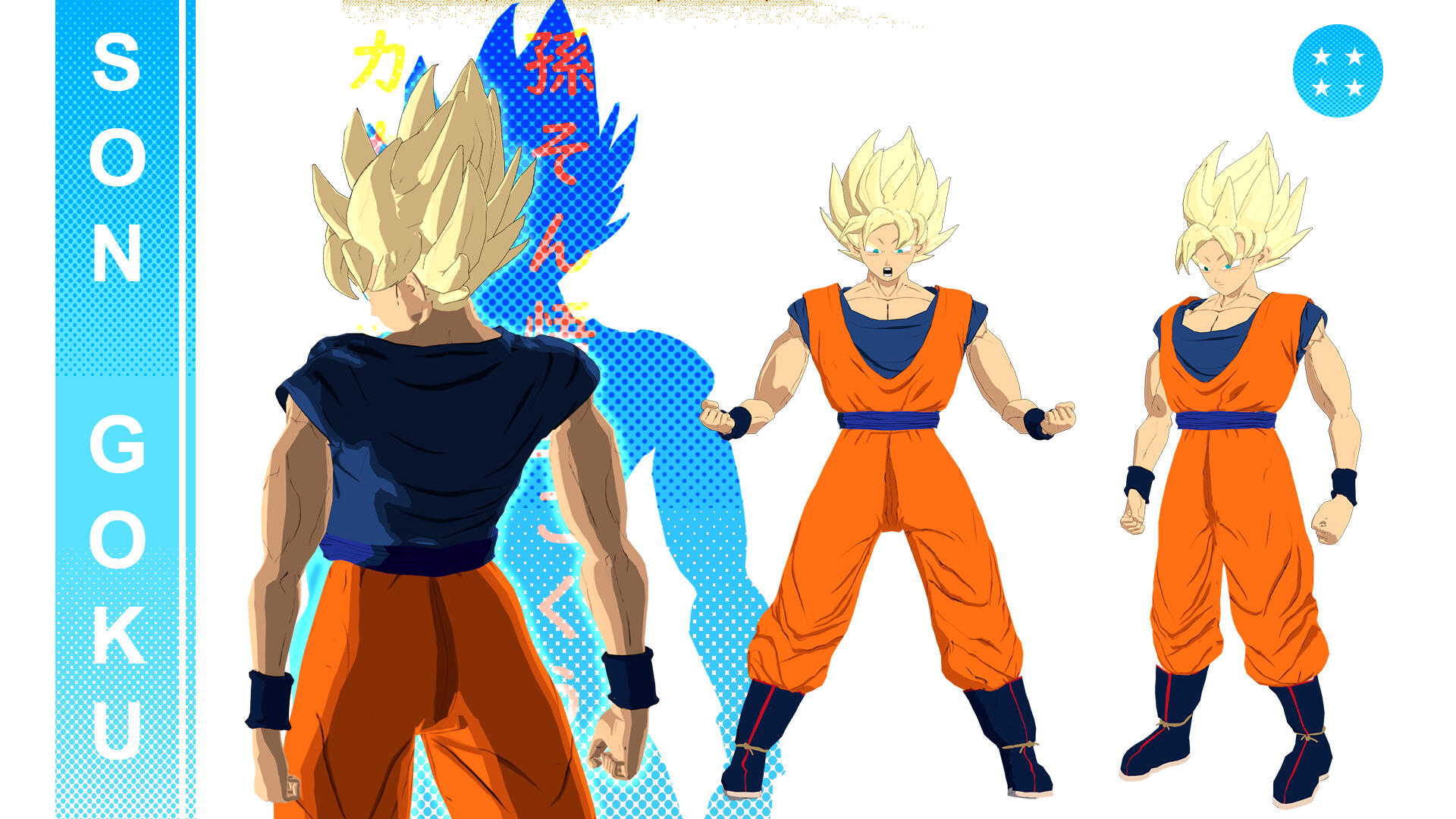 Goku SSJ EEVEE Renders 360º