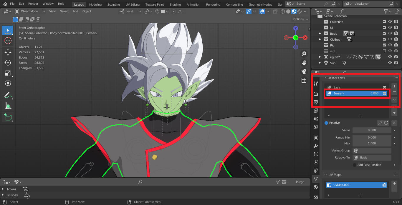 Merged Zamasu Realtime - Blender