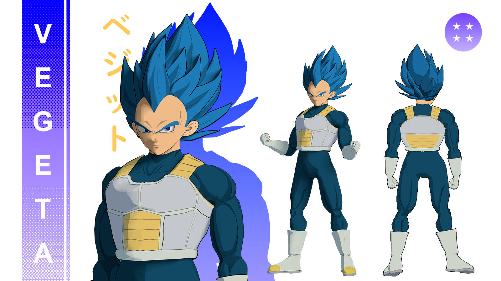 Vegeta SSJB EEVEE Renders 360º