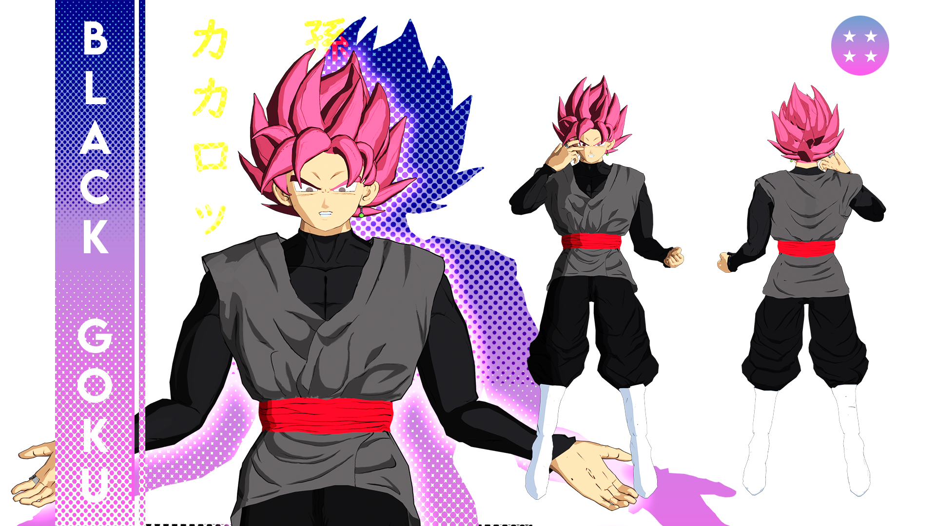 Goku Black SSR EEVEE Renders 360º